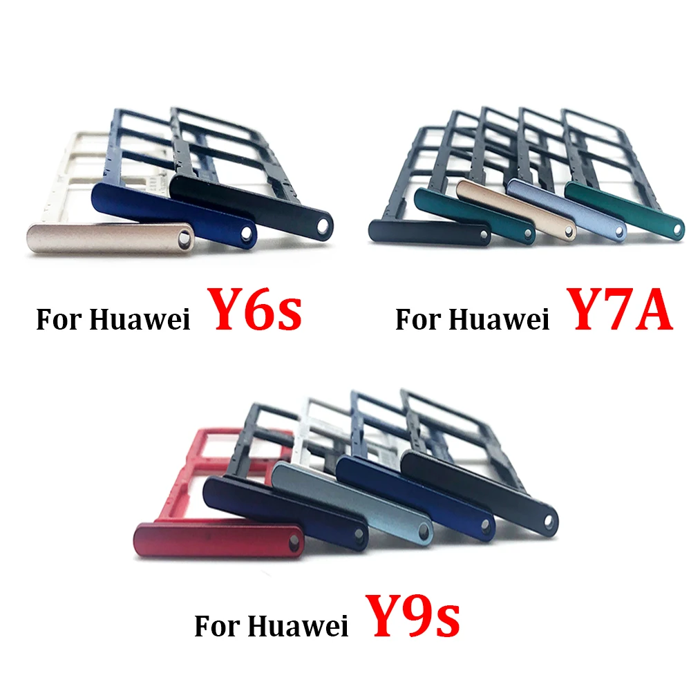 New SIM Card Tray Slot Holder For Huawei Y6S Y7A Y9S Replacement Parts