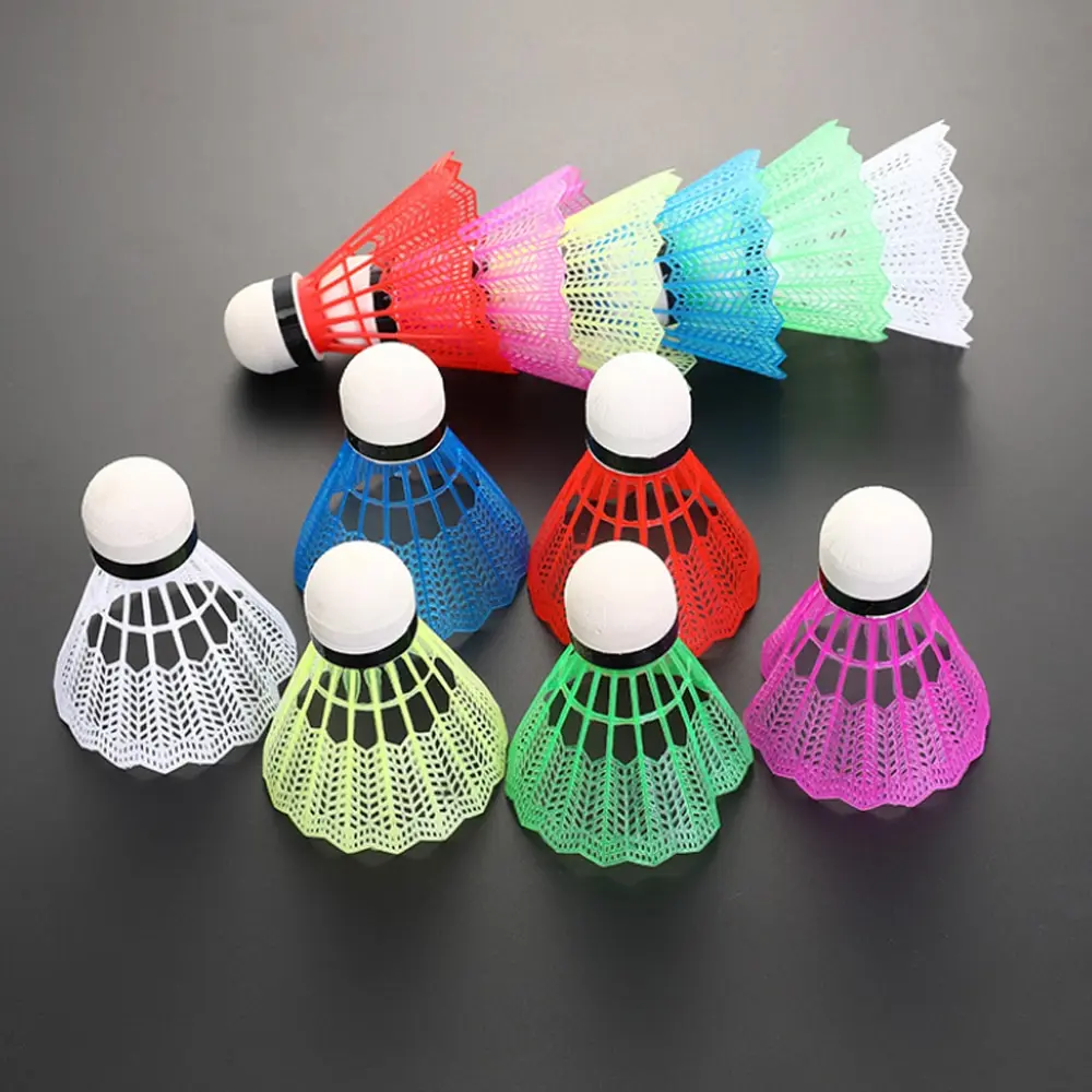

Durable Sports Training Badminton With Box Colorful Shuttlecock Entertainment Wear Resistant Accessories Reusable Beginners