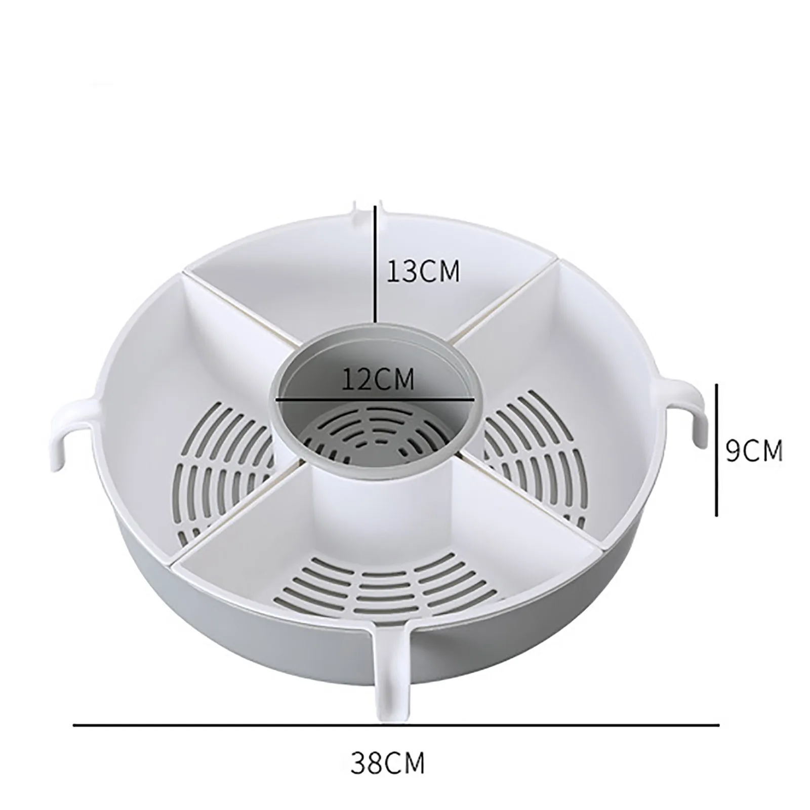 

Rotating Water Removal Basket Meat Vegetable Basket Double Fruit Plate Storage Box Drain Washing Basket Strainer Kitchen Tools