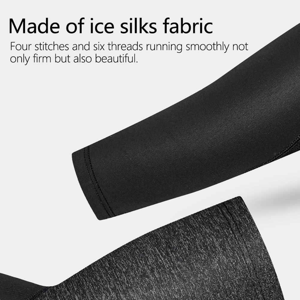 

WEST BIKING Sports Cycling Arm Sleeves Ice Fabric UV Protections Outdoor Fitness Compression Sleeves Cycling Arm Sleeves