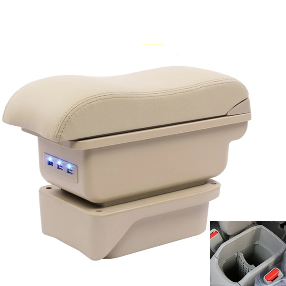 

For Toyota Verso armrest box central Store content Storage box with cup holder ashtray USB interface products 2011-2015