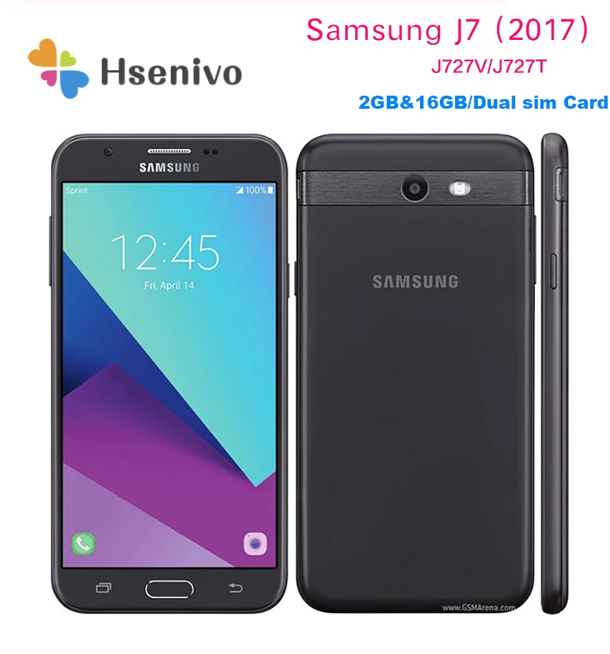 Восстановленный Смартфон Samsung Galaxy оригинальный J727 5 дюйма 2 Гб ОЗУ 16 ПЗУ LTE 4G камера