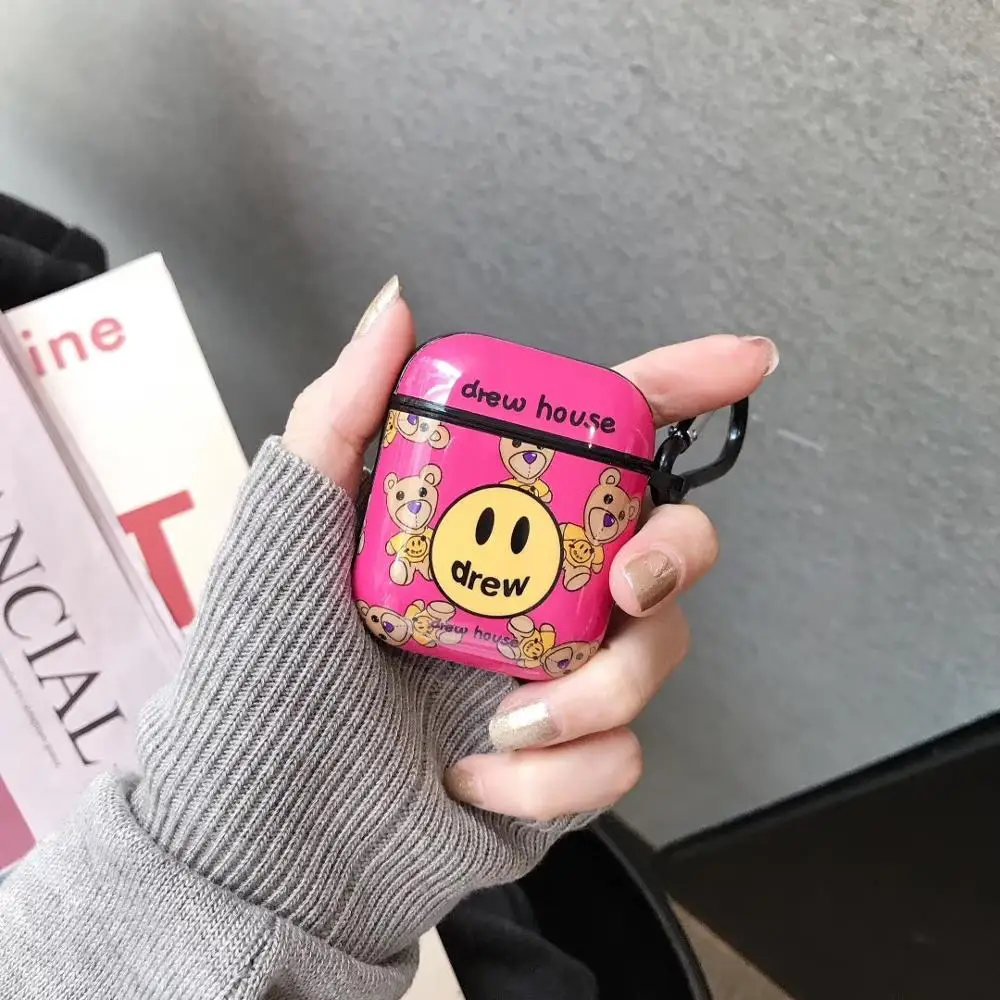 Силиконовый чехол для гарнитуры bluetooth Justin Bieber drew house с граффити airpods 1 2