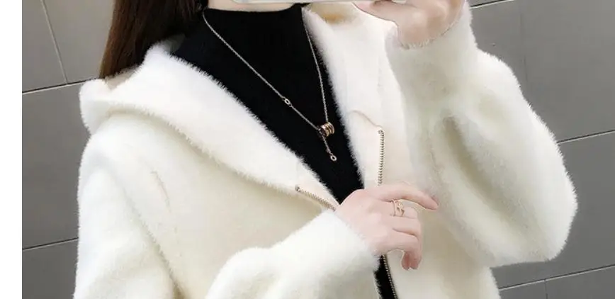 

2020 spring and autumn winter with New style fashion Long sleeve hooded Women's Sweater coat