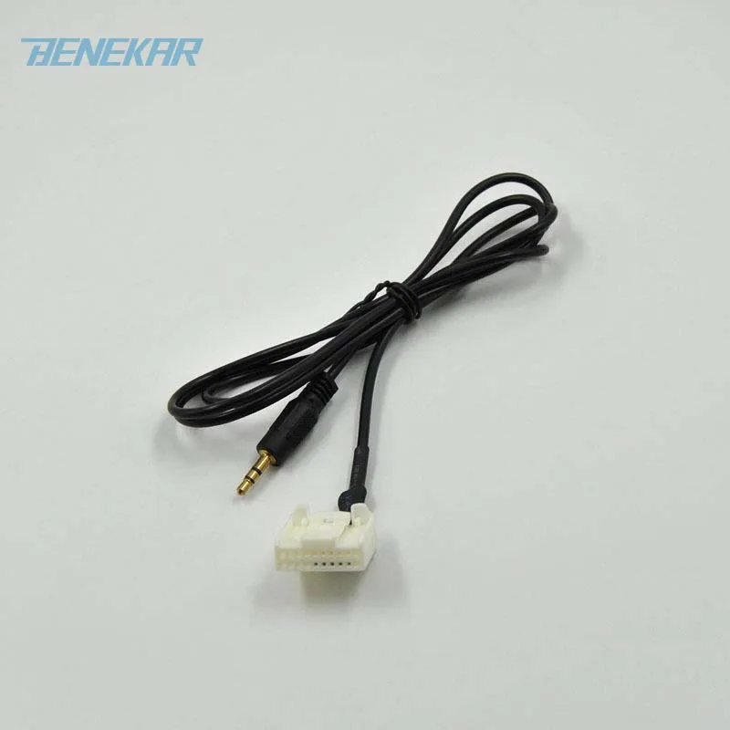 Кабель адаптер для аудиовхода Benekar 3 5 мм Aux MP3 подходит Toyota Camry Corolla Yaris 07 09|input|input cable