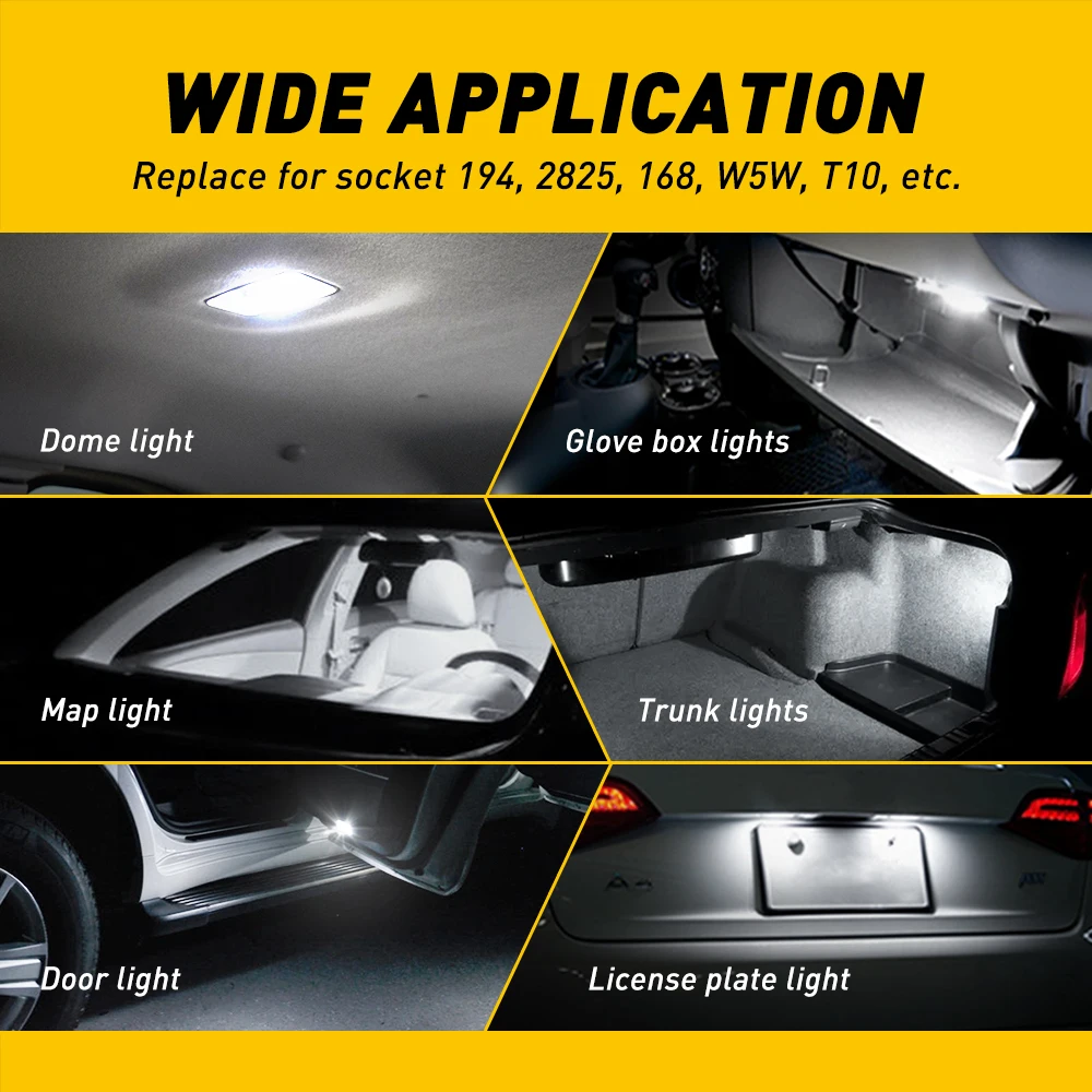 Автомобильный габаритный фонарь AUXITO T10 лампа для VW Golf 4 5 Passat B6 боковой маркер