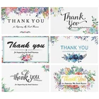 Набор подарочных открыток, 50 шт., с цветочным рисунком