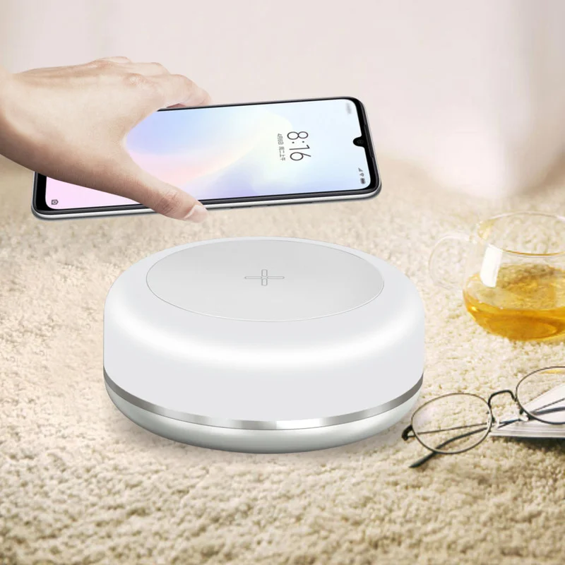 

Wireless Fast Charger Bedside Lights Multi-functional Charging Pad with Intelligent Atmosphere Lamp Decorative Table Night Light