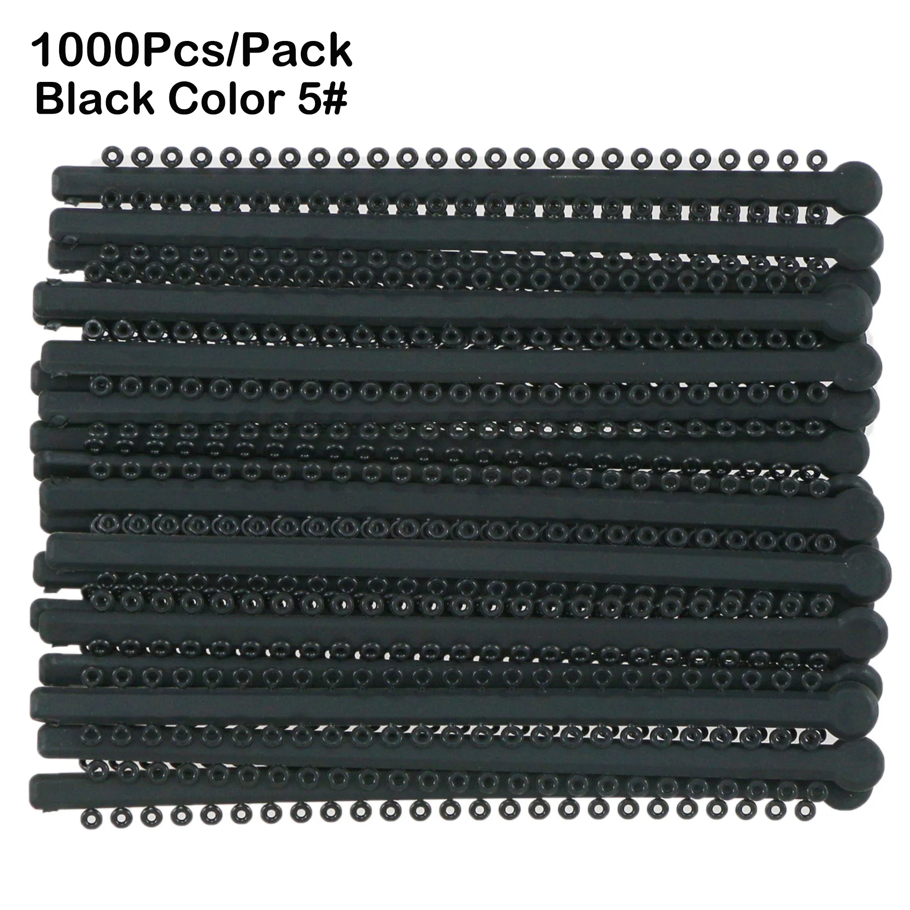 

Dental Orthodontics Elastic Ligature Ties Rubber Bands Blck 5# 1 Pack 1000Pcs
