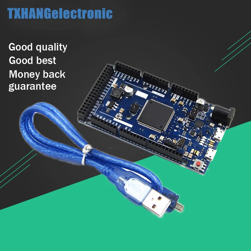 Плата DUE R3 SAM3X8E 32-разрядный модуль управления ARM Cortex-M3 с USB для Arduino uno - купить по