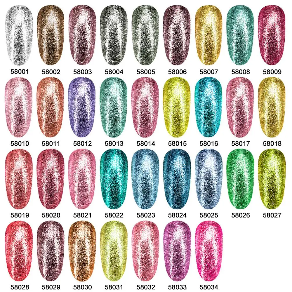 Elite99 10 мл Platinum Цвет лак для ногтей Гель Сияющий Блестящий Маникюр УФ гель