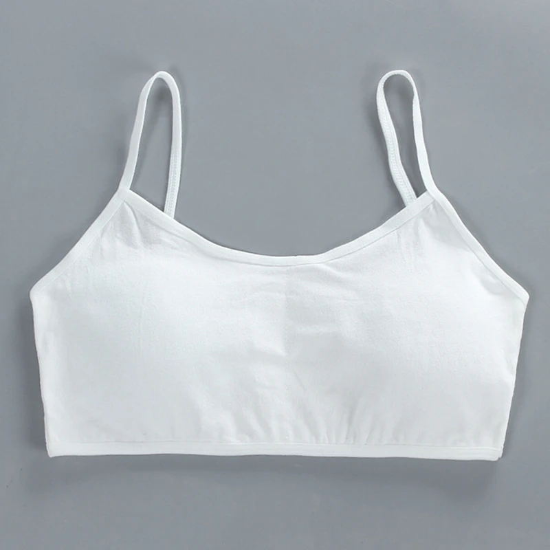 

Girls Soft Bra Teenage Cotton Blend Girls Bra Underwear Kids Sports Bra Non Adjustable Bra With Chest Pad Kid Seamless Clothing