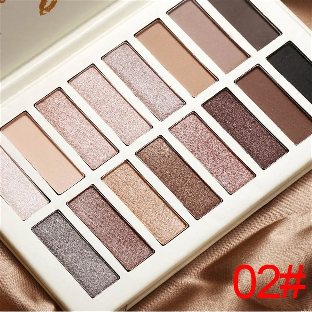 Beauty Glazed Eye of the Storm мягкие тени для век 16 цветов пигментированные матовые блестящие