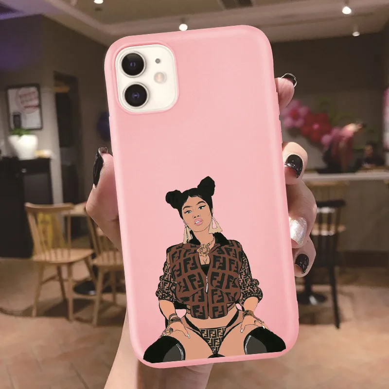 

Rap Singer Nicki Minaj Case for Apple iPhone 12 11 Pro X XS Max XR 7 8 6 6S Plus + 5 SE 2020 Silicone Carcasa Phone Coque Cover