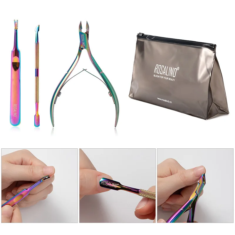 

Professional Nail Art Tool Set Polishing Strip Nail File Stainless Steel Dead Skin Scissor Dead Skin Fork Manicure Remover Tools