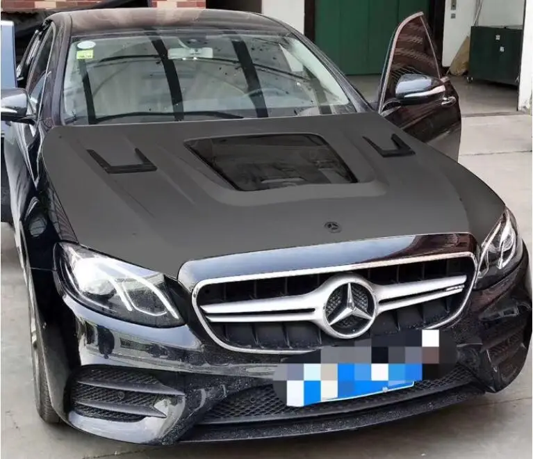 W212 W213 автомобильные передние бамперы из углеродного волокна капоты двигателя