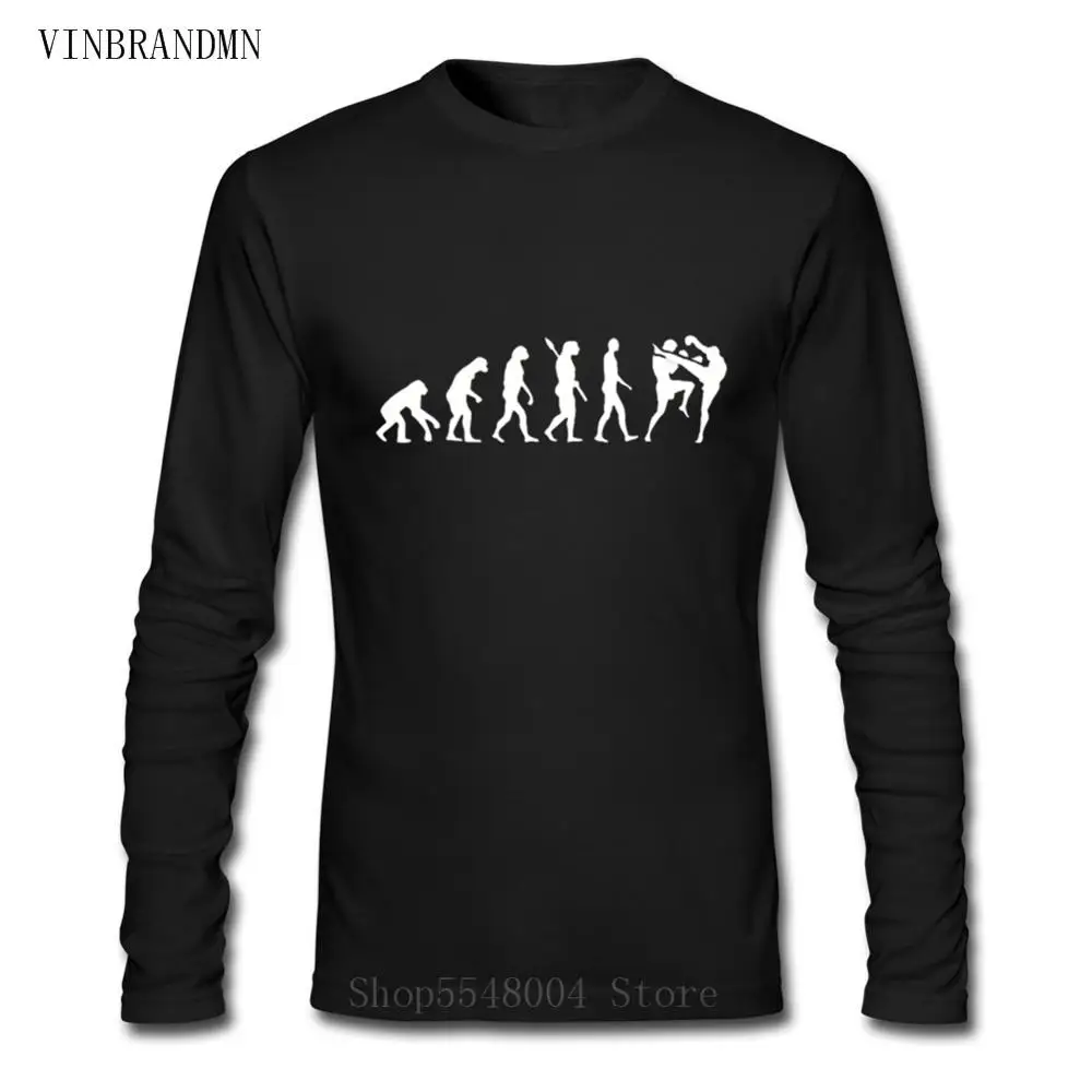 Футболка с длинными рукавами для боксерских боев Юдо хипстер Муай Тай эволюция