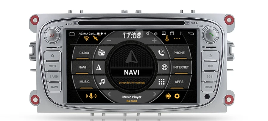 PX6 DSP HD ips Android 9,0 4 Гб ram Автомобильный мультимедийный gps Bluetooth wifi Автомобильный dvd-плеер для Ford Focus Mondeo Focus C-MAX S-MAX Kuga - Цвет: PX5-DSP-silver