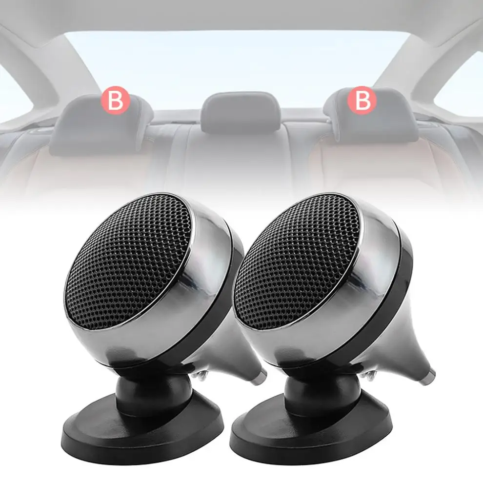 

2pcs Universal Car Tweeter Loudspeaker 150W 4Ohm Audio Silk Film for Car Modification High-Pitched Car Audio Nondestructive