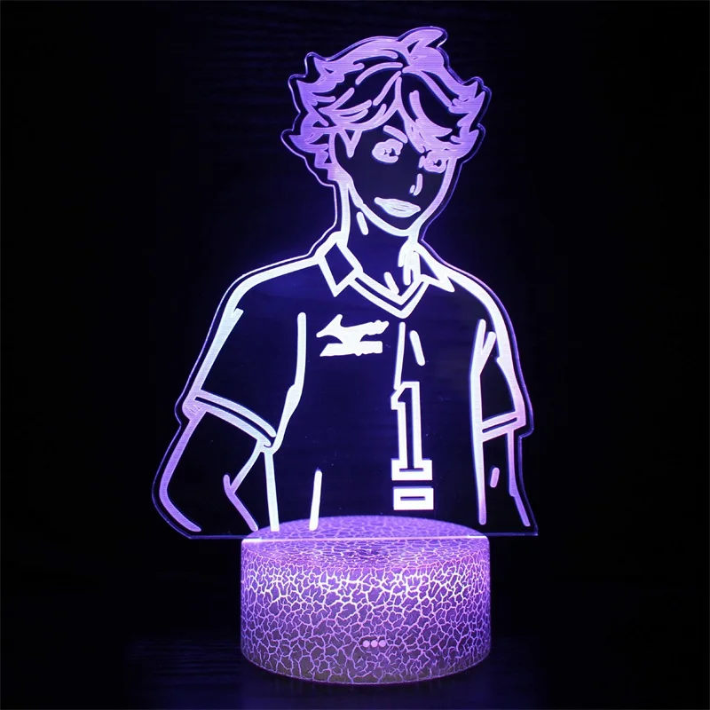 Волейбол мальчик тема акриловые светодиодные лампы 3D светодиодный светильник