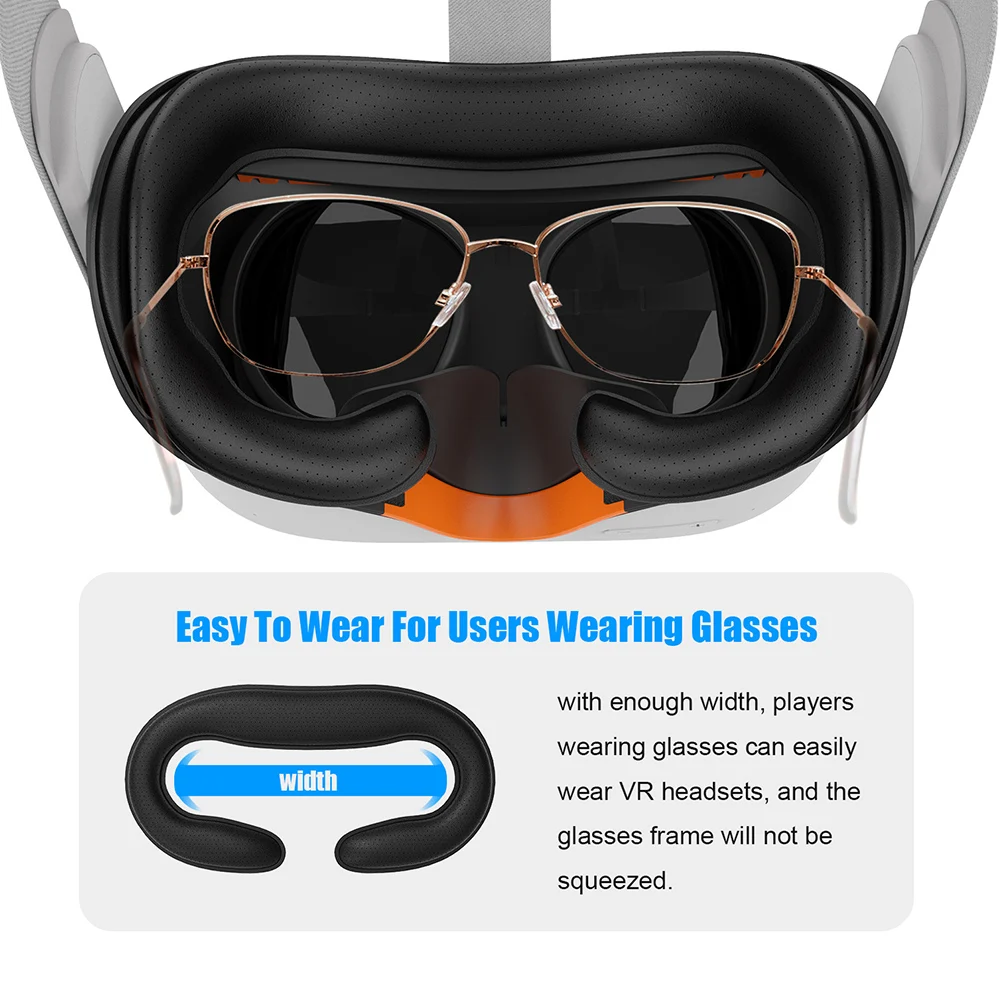 

7 In 1 Resilient Replacement Parts Interface Bracket Eye Cover VR Facial Pad Set Sweatproof Soft Easy Install For Quest 2