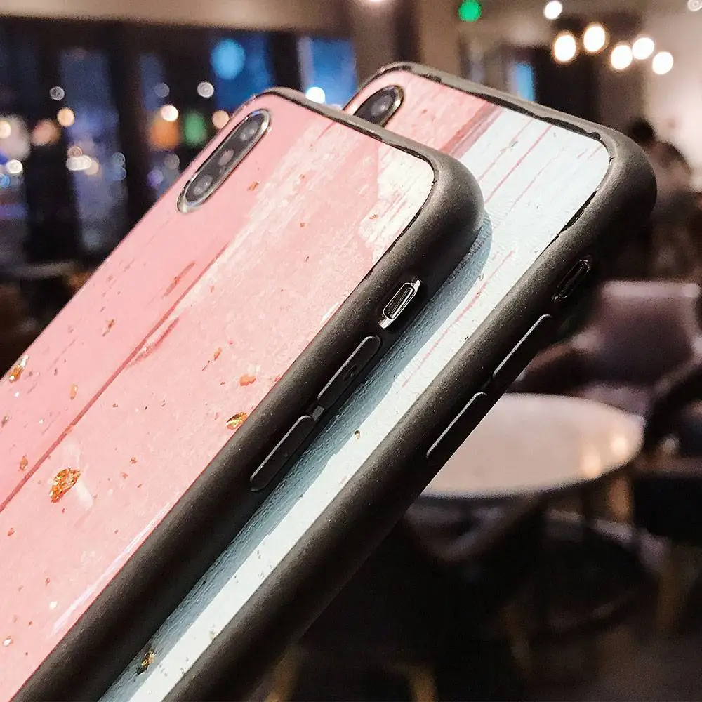 KISSCASE геометрический эпоксидный чехол для iPhone X XS MAX XR 8 6 6s 7 Plus Золотая фольга