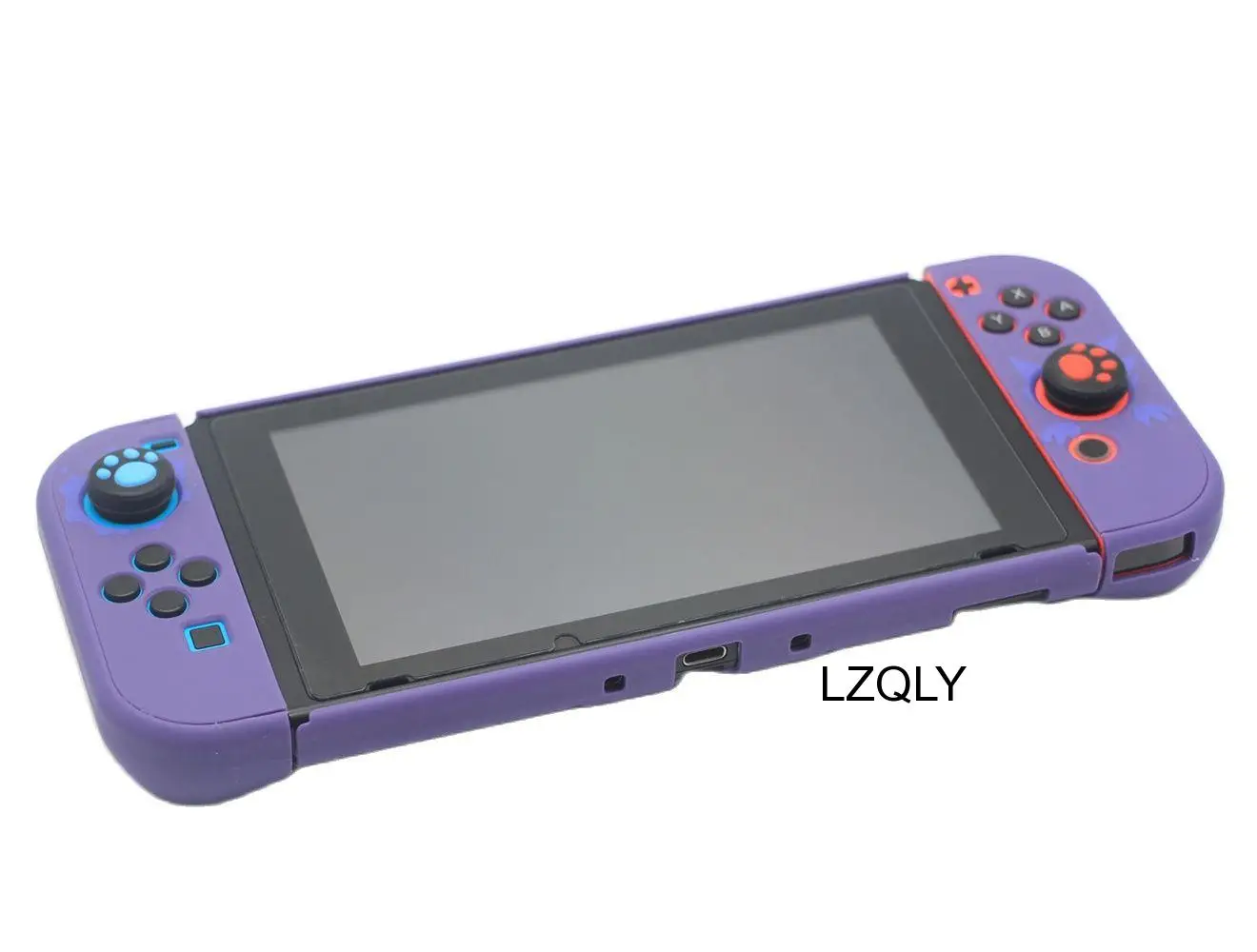 

Purple Devil Theme For Nintendo Switch Protective Shell NS Split Anti-Fall Silicone Soft Joy-con Cover Game Console Accessories