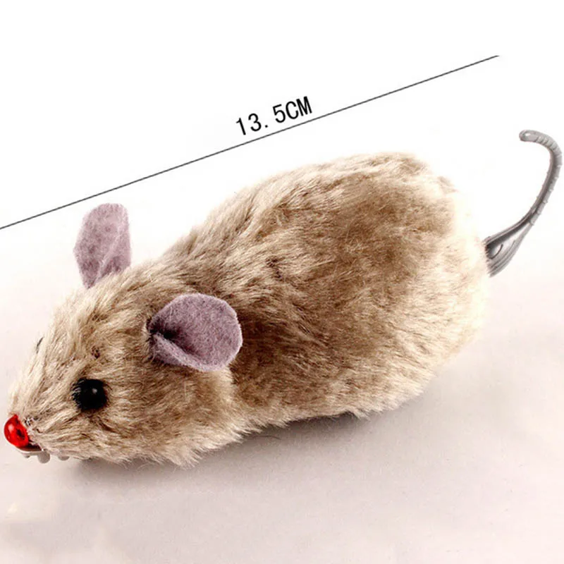 Плюшевая игрушка в виде животных поддельная мышка хомяка с заводным механизмом