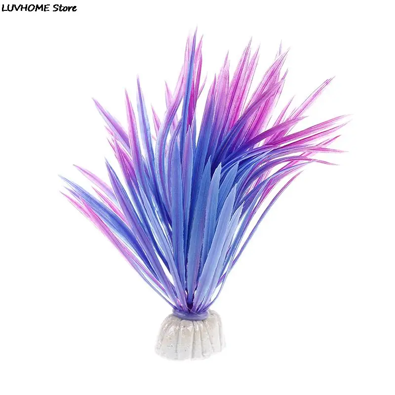 Горячий Искусственный пластик водное растение аквариум с травой украшения