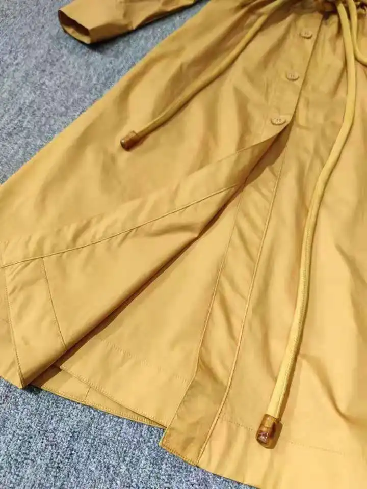 

100%Cotton Long Shirt Dress 2021 Autumn Fashion Style Women Pocket String Belt Patchwork Long Sleeve Casual Basic Dress Vestido