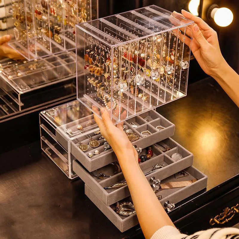 Коробка для хранения косметики коробка ювелирных изделий органайзер макияжа