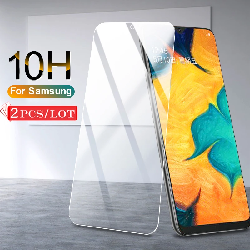 2 шт прозрачное стекло для samsung Galaxy A10 A50 A70 защитное закаленное A20 A40 A 50 стекло| |