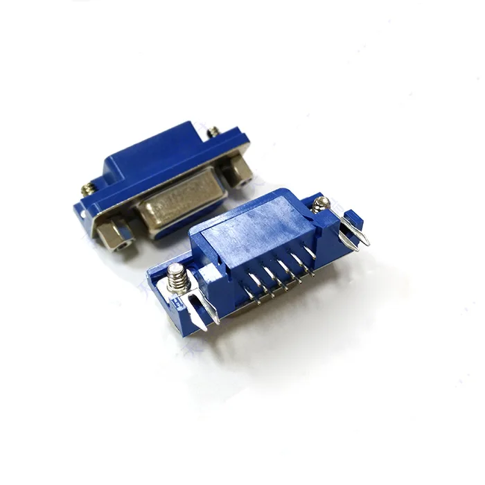 200 шт. DB15 DR15 3 ряда синий параллельный порт 15 Pin D Sub Female Way PCB 90 градусов Разъем