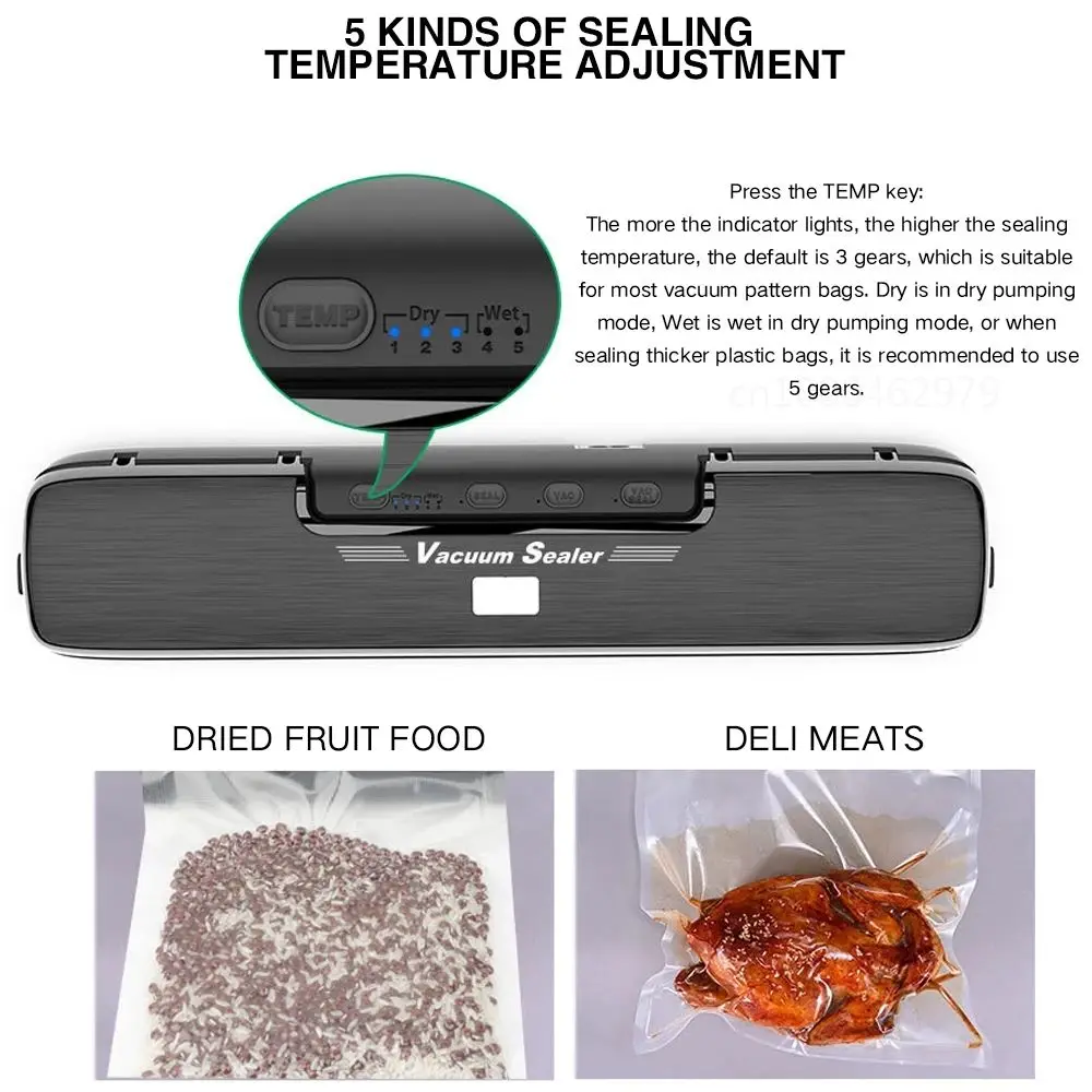 Xiaomi Mijia Automatic Food Vacuum Sealer Machine Commercial Household Electric Packaging Device Include 15PCs Sealing Bag | Бытовая