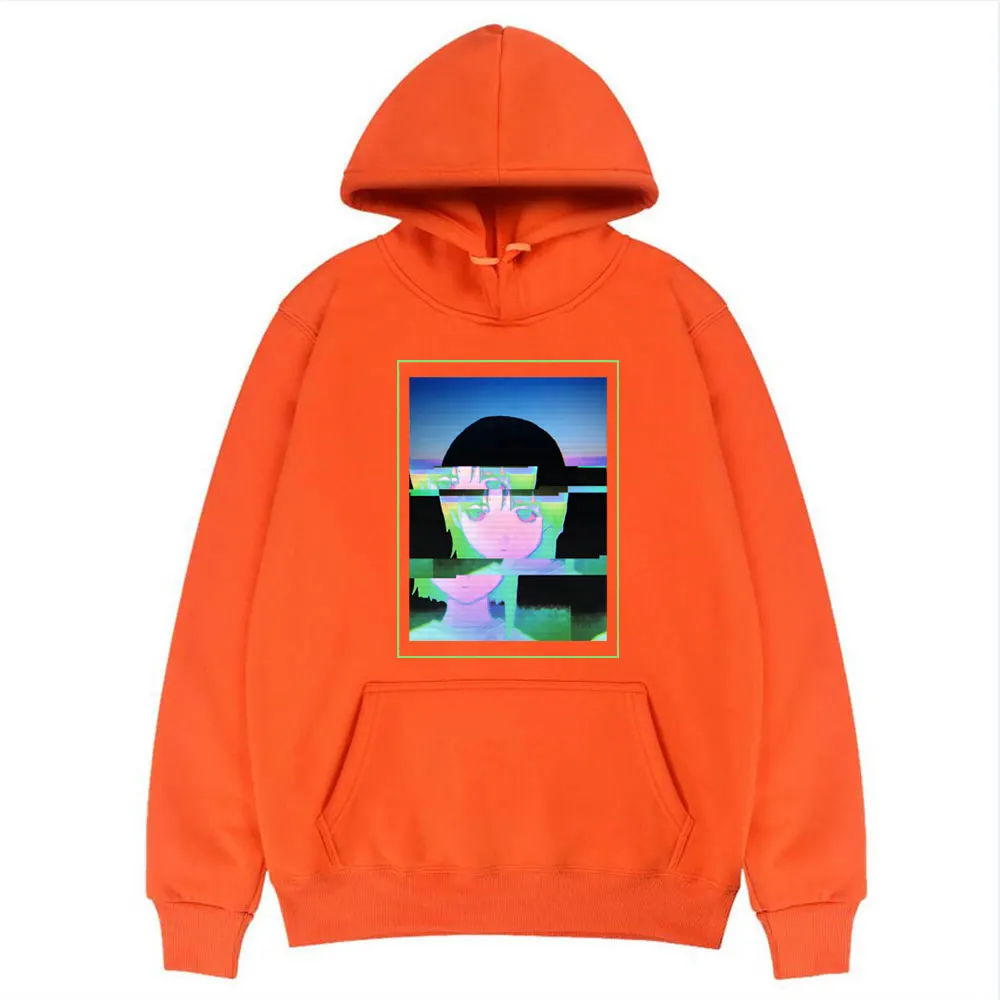 

Cartoons Girl Hoodie Men Otaku Cute Weeb Novelty 100% Cotton Hoodies Man Hip Hop Oversized Sweatshirt with Hood Daily Basic Tops