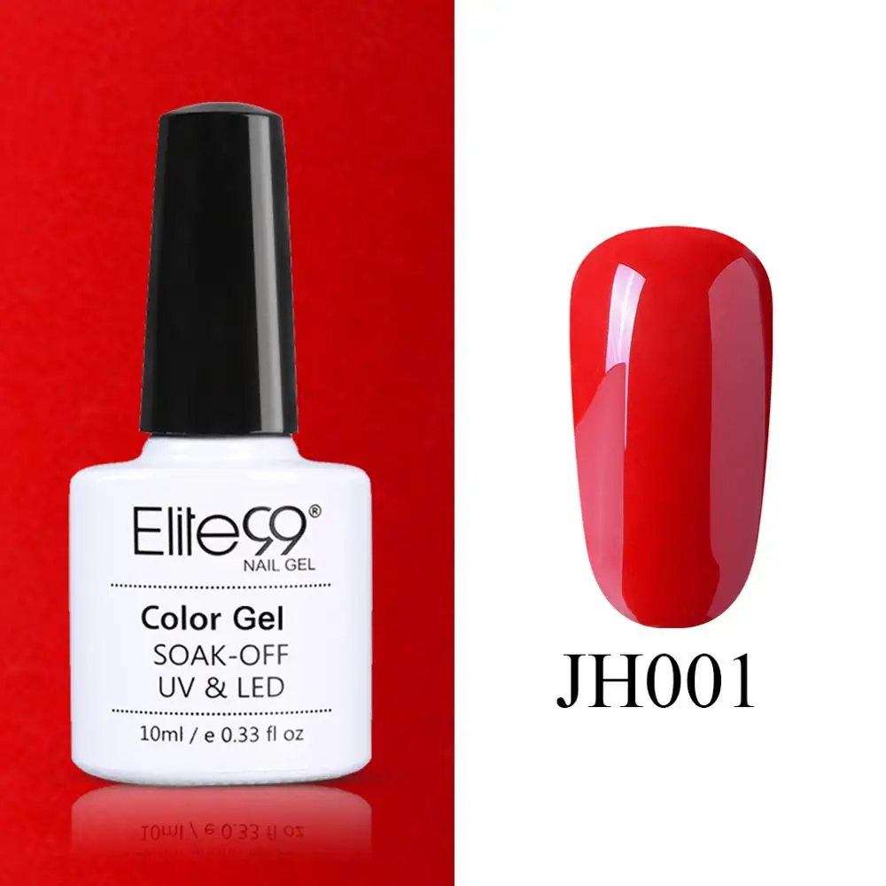 JH001 Elite99 винно-красный гель лак для ногтей 10 мл для дизайна ногтей маникюрный набор Гибридный гель Лаки нужно базовое верхнее покрытие для полигелевого лака - Цвет: JH001