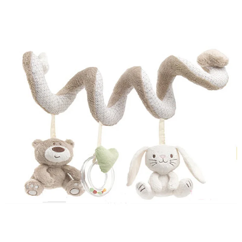 Погремушки для детской кровати подвесная игрушка маленьких детей с медведем и