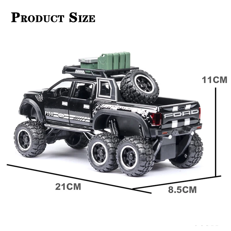 Новый 1:32 Ford F150 Raptor пикап сплава модель грузового автомобиля отступить модели