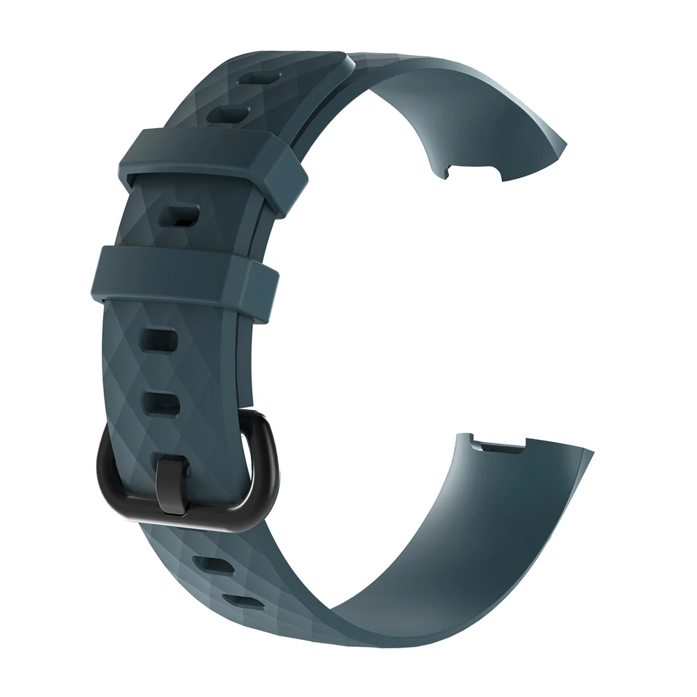 Серый Смарт-часы ремешок для Fitbit заряд 3 спортивных игр на открытом воздухе, мягкий Замена TPU браслет ремешок для смарт-браслет ремень аксессуар - Цвет: Серый