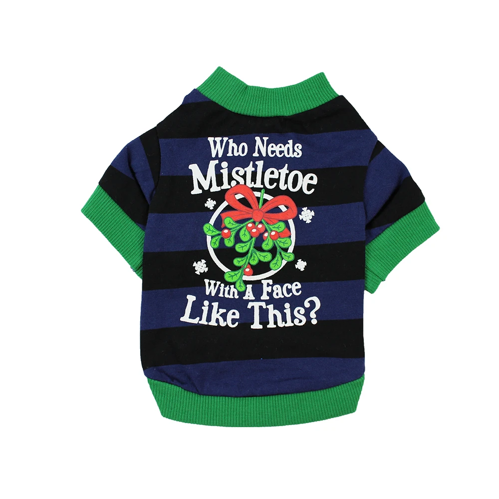 Синий Pet Shirts Dog T-Shirts Pet Printed Clothes Pet Spring Autumn Winter Clothes Keep Warm Clothing for Small Medium Large Dogs Cats - Цвет: Синий