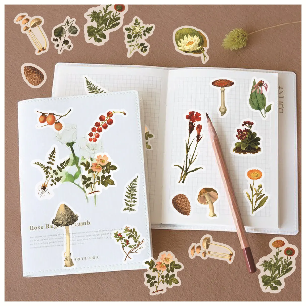 

40Pcs/Bag Warm Winter Series Decoration Vintage Creative Handbook DIY Sticker for Diary Scrapbooking Label Sticker Stationery