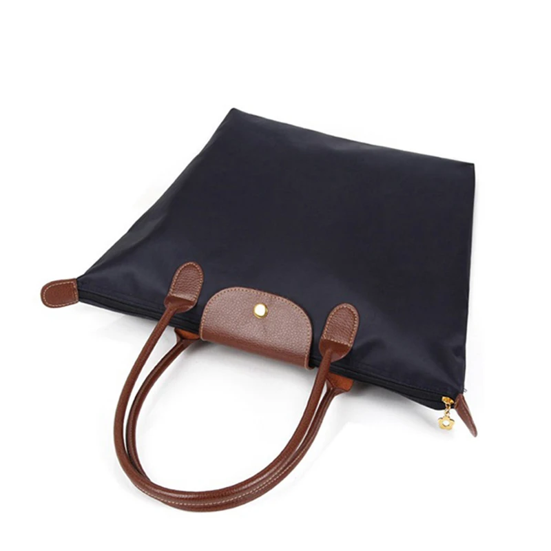 

New Fashion Womens Handbag Travel Tote Oxford Shoulder Bags Female Waterproof Dumplings Folding Shopping Bag Nylon Beach Bag
