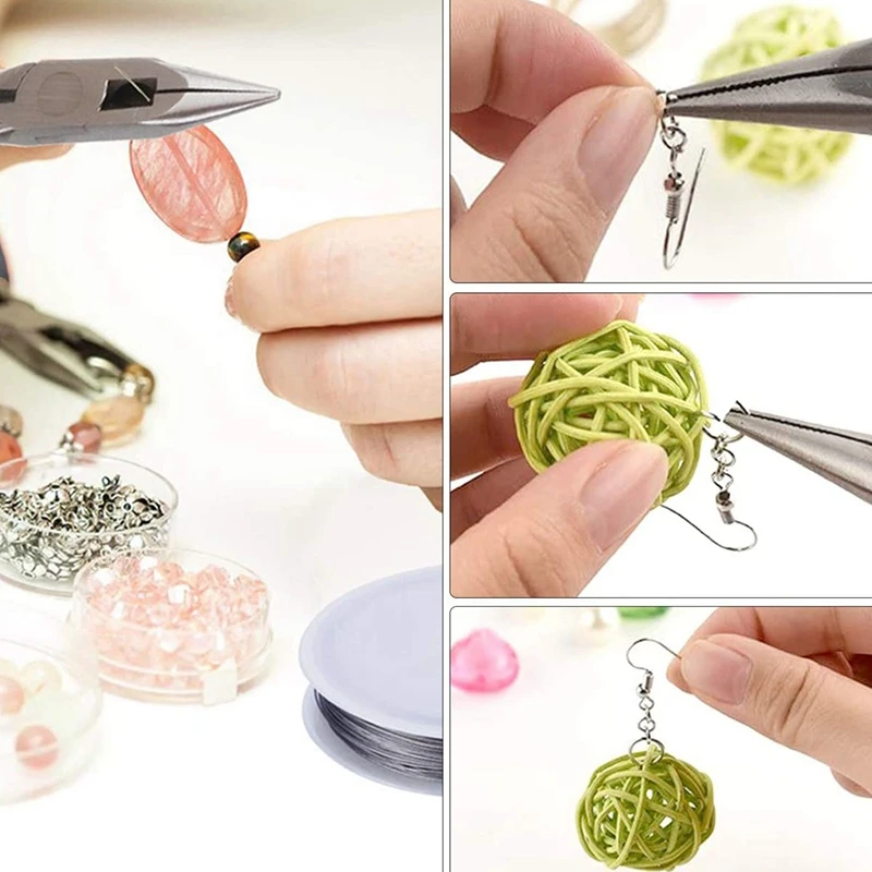 

Jewelry Making Kit, Handmade Jewelry Accessories Pliers Tool Set, Suitable for Beginners in DIY Handicrafts
