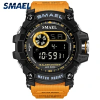 smael fashion sport watch men alarm clock 50m waterproof week display mens watches denim digital watch male relogio masculino