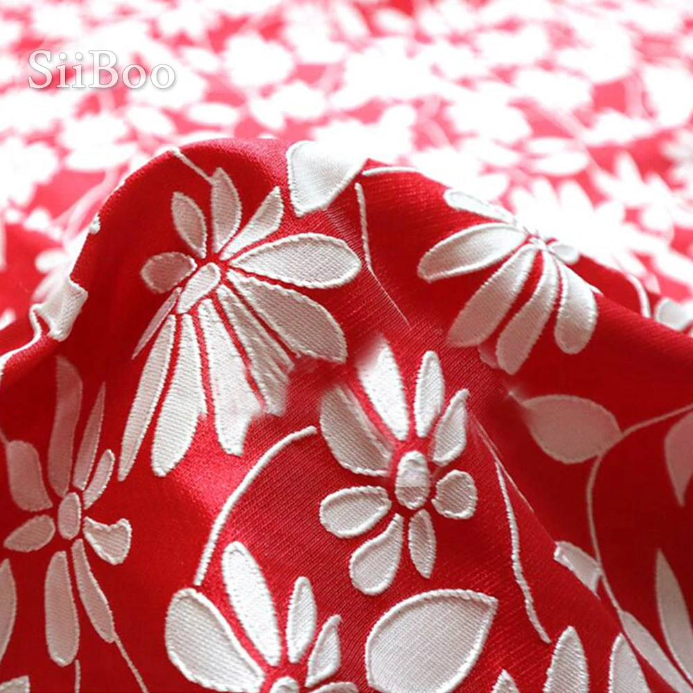 Американская пасторальная красно желтая фиолетовая Цветочная жаккардовая