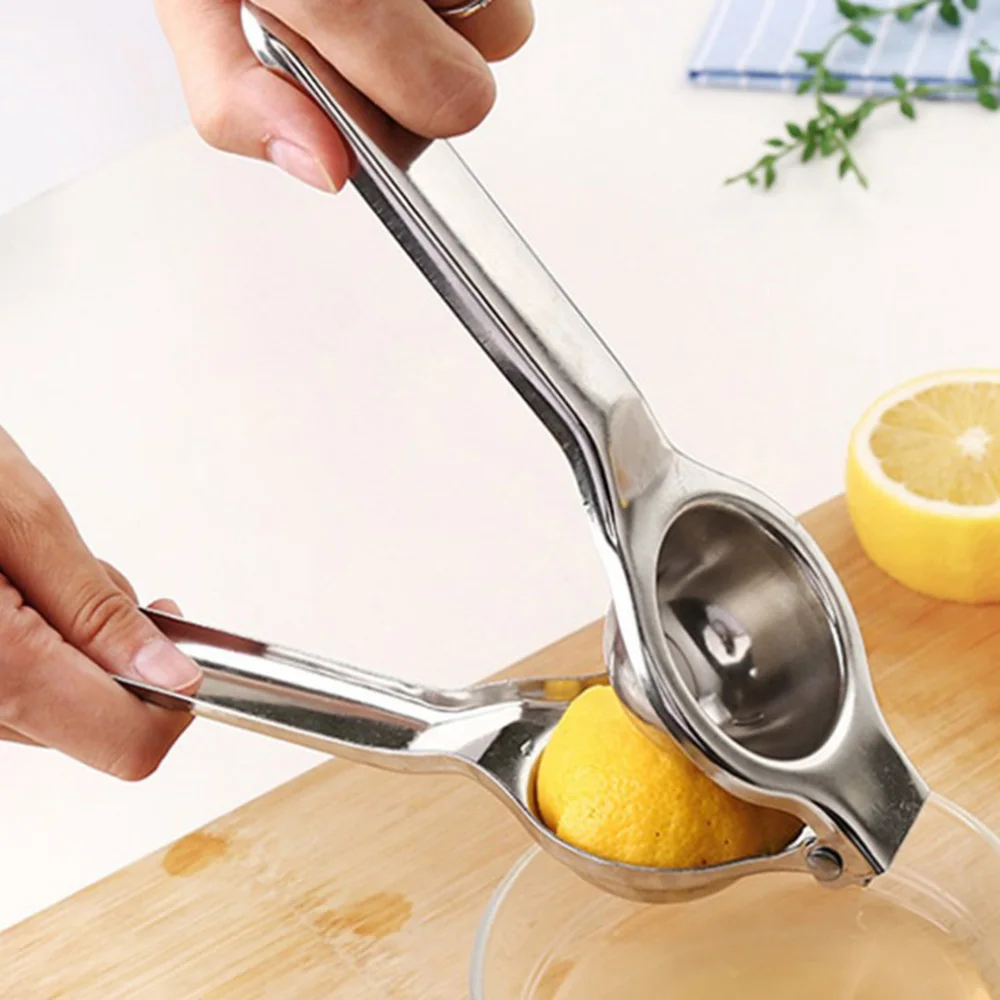 

Lemon Juicer Squeezer Garlic Press Hand Manual Stainless Steel Press Metal Manual Juicer Works Perfectly On Lemons Limes Citrus