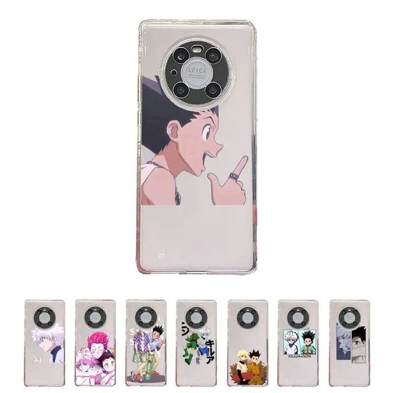 

Hunter X Hunter Killua Zoldyck Phone Case Transparent For Huawei honor V 40 30 20 X note 10 pro lite max s Soft TPU Mobile bags