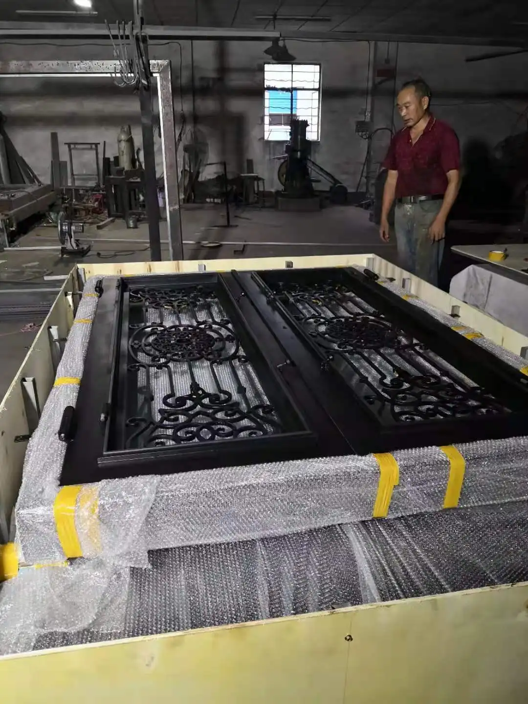 Фотообои, кованые железные входные двери, EXW Шанхай, заводская цена, стоимость доставки, дополнительная фотография