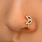 Кольцо для пирсинга носа Modyle, Ювелирное Украшение для тела, кольцо для носа с маленькими цветами, бриллиантовое кольцо на Козелок