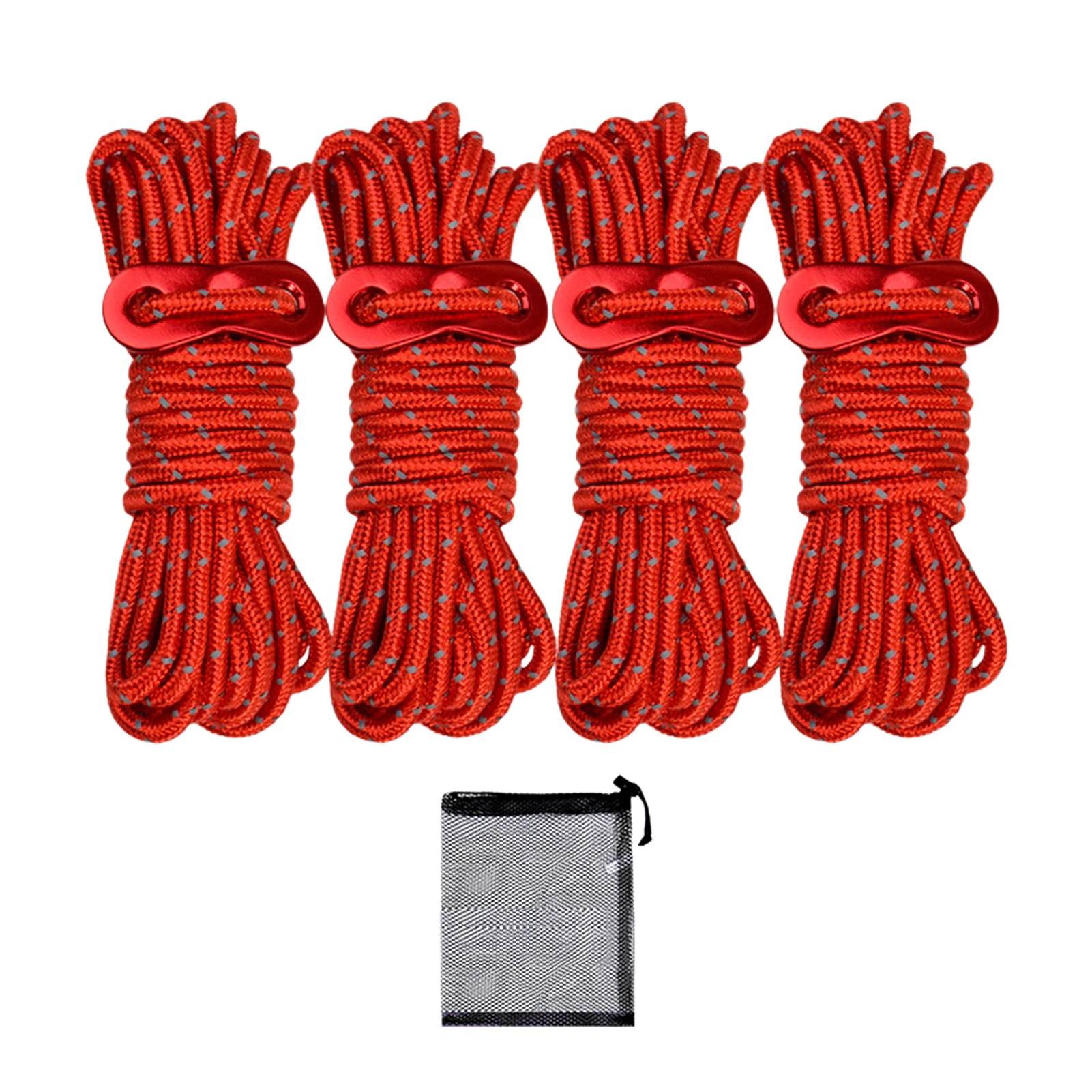 

4 шт. инструмент для пеших прогулок и кемпинга 4 м 4 мм с сумкой для хранения